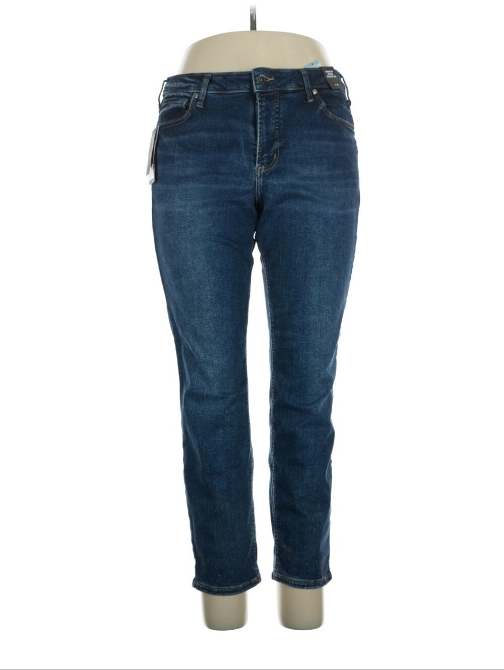 Silver Jeans Co. NWT Infinite Fit Straight Leg Jeans Women's Medium Wash 1X